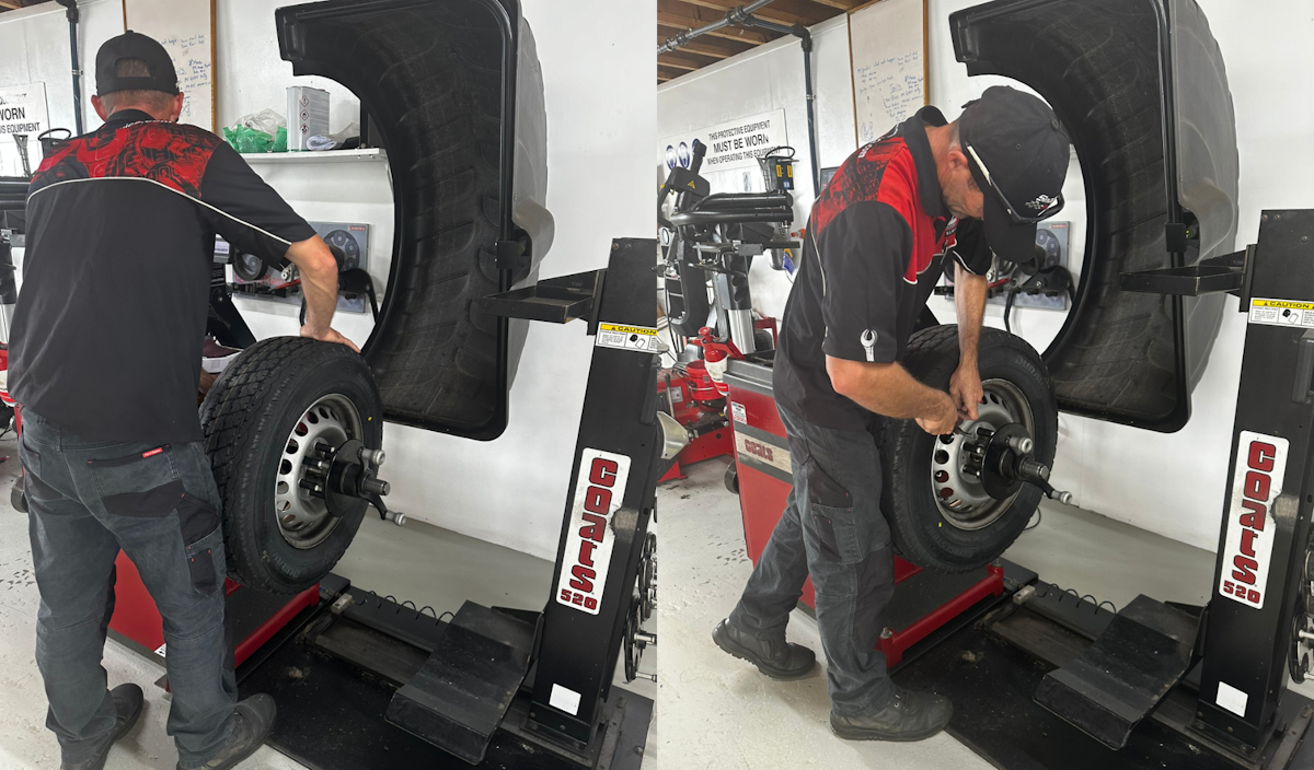 Tyre replacment and balancing at Maryborough Service Centre